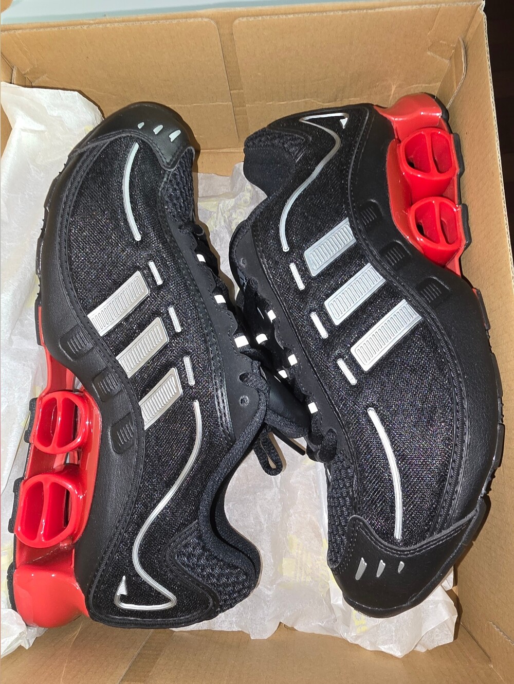 adidas Black and Red' Athletic Sneakers